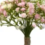 bouquet de gypsophile artificiels 25 cm rose - détails tige