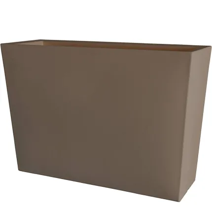 Jardinière Strevi cube haute capuccino 70 cm Largeur  100 cm