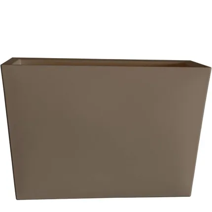 Jardinière Strevi cube haute capuccino 70 cm Largeur  100 cm - de face