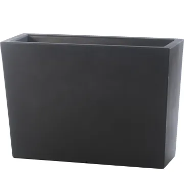 Jardinière Strevi cube haute gris anthracite 70 cm Largeur  100 cm
