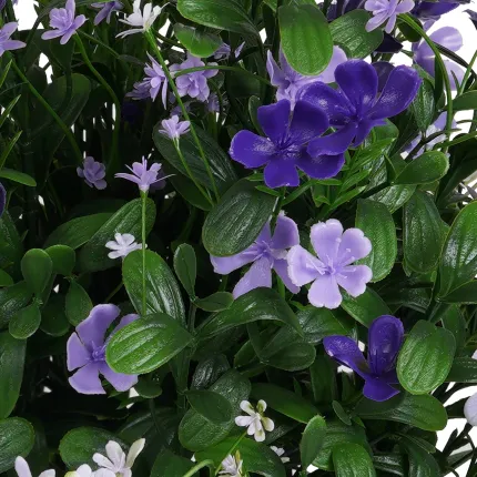 Saponaire artificielle violette en fleur 40 cm en pot - différents coloris