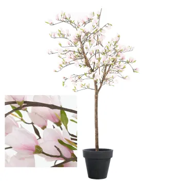MAGNOLIA artificiel fleur tulipier du Japon 230 cm en pot