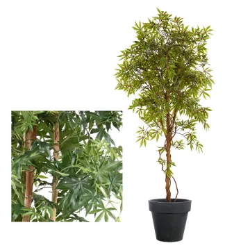 ERABLE artificiel vert et vert/gold 150 à 210 cm en pot