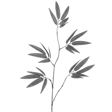 branche artificielle BAMBOU 77 cm gris anthracite