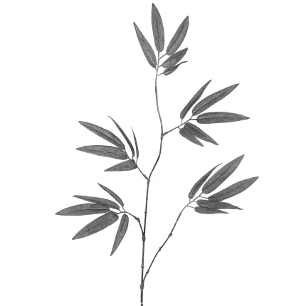 branche artificielle BAMBOU 77 cm gris anthracite