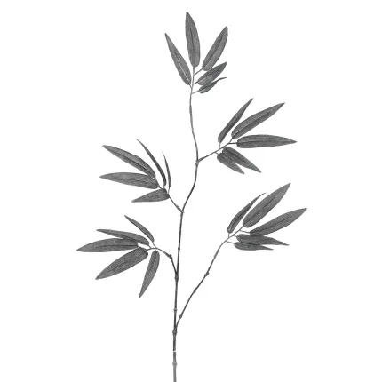 branche artificielle BAMBOU 77 cm gris anthracite