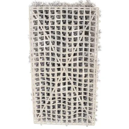 Plaque de mousse ISLANDE artificielle 25 cm x 50 cm gris - dos