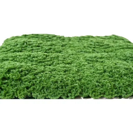 Plaque de mousse SPHAIGNE artificielle vert foncé 50 cm x 50 cm - de profil