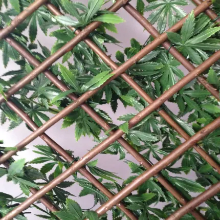 Palissade Aralia artificielle 2 m x 1 m modulable - dos