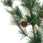 Branche artificielle de SAPIN et pomme de pin 70 cm effet pailleté - détails