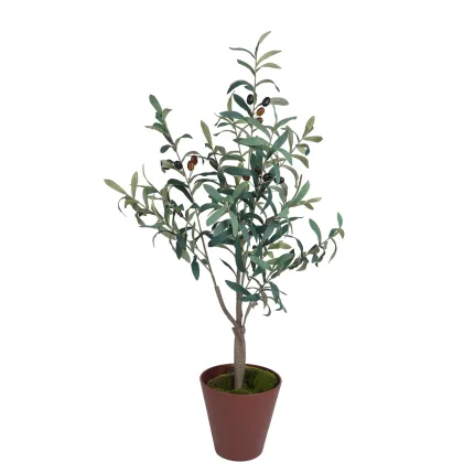 OLIVIER artificiel 90 cm dans un pot