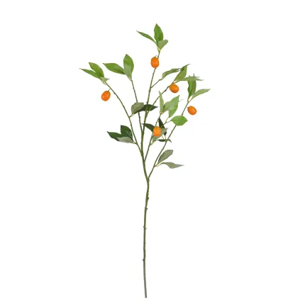Branche artificielle KUMQUAT 100 cm en tige