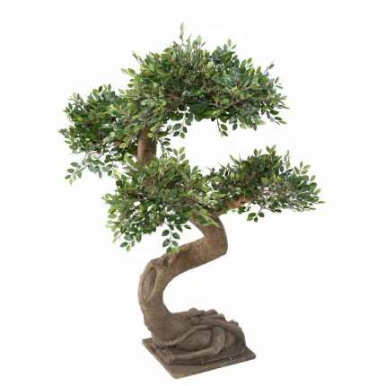 BONSAI artificiel ORME 90 cm - de profil