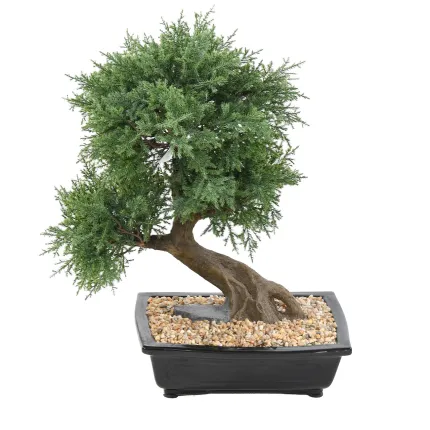 BONSAI artificiel JUNIPERUS en coupe  55 cm