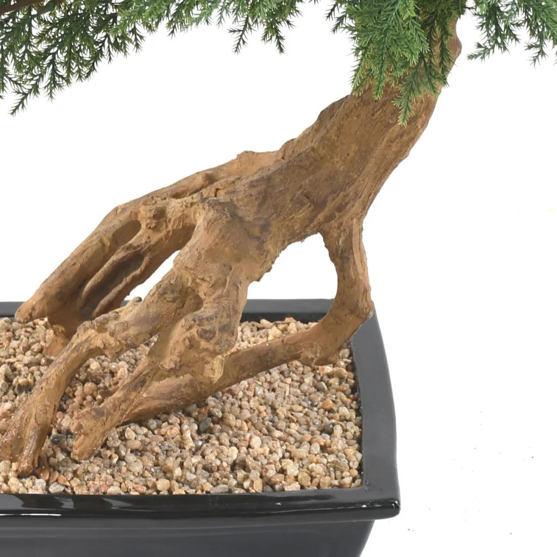 BONSAI artificiel JUNIPERUS en coupe  60 cm - tronc