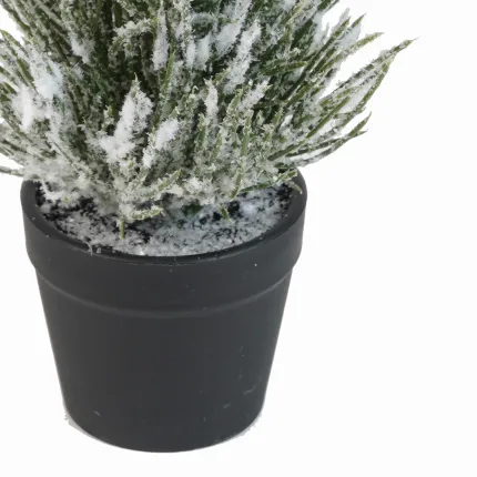 SAPIN artificiel avec neige 22 cm en pot - détail pot