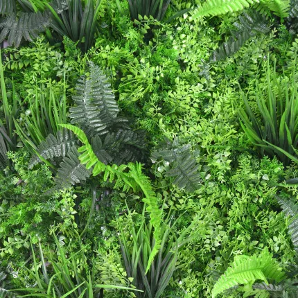 MUR VEGETAL G 100 x 100 cm - détails feuilles