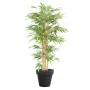 BAMBOU artificiel vert 2 tons  170 cm dans un pot de présentation