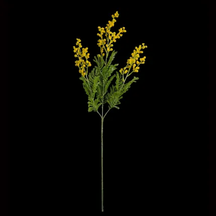Branche MIMOSA artificielle 70 cm et sa tige
