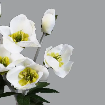 Hellebore artificielle en botte 39 cm - détail fleur