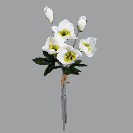 Hellebore artificielle en botte 39 cm - en tige