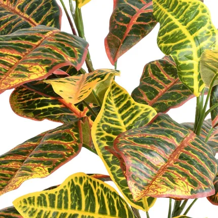 CROTON artificiel 70 cm - détails feuilles