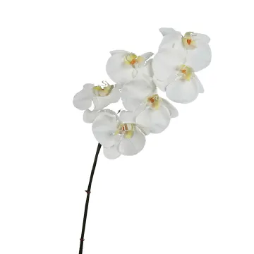 Orchidée PHALAENOPSIS artificielle blanche 78 cm