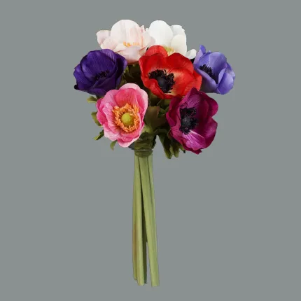 bouquet artificiel  ANEMONE artificielle 28 cm - entier