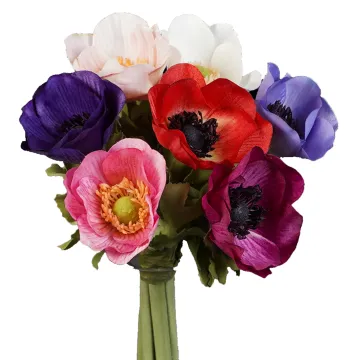bouquet artificiel  ANEMONE artificielle 28 cm