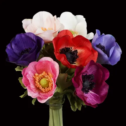 bouquet artificiel  ANEMONE artificielle 28 cm