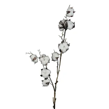 Fleurs de coton artificielles 96 cm