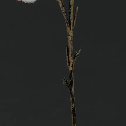 Fleurs de coton artificielles 96 cm - tige