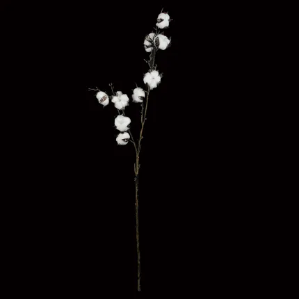 Fleurs de coton artificielles 96 cm - entier