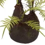 FOUGERE artificielle sur fausse motte de terre 46 cm - fausse motte de terre