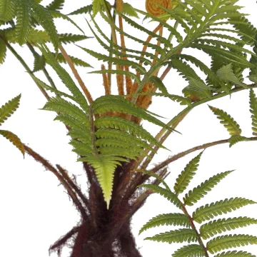 FOUGERE artificielle mexicaine sur racine 45 cm - détails feuilles