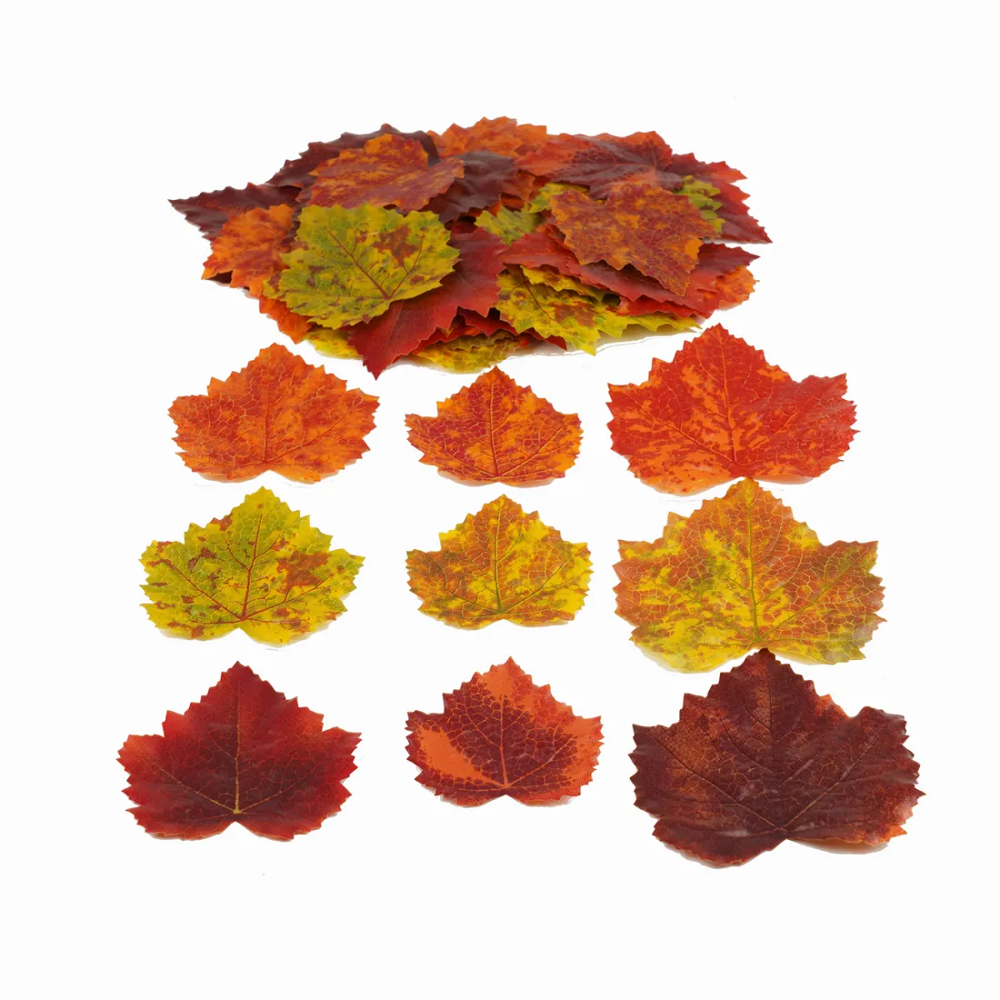 Artificielle Feuilles, 300 Pcs Automne Érable Automne Fausse Feuille Pour Mariage Fête Action