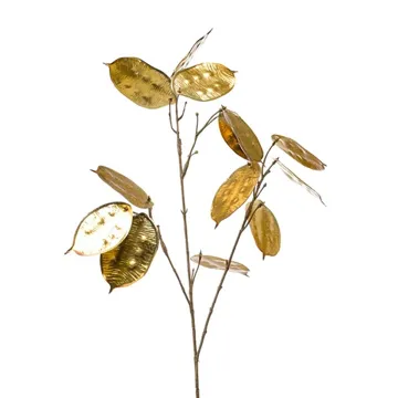 feuille artificielle déco monnaie du pape or 72 cm