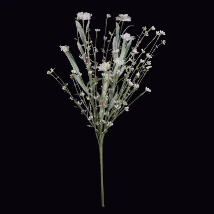 fleurs champêtre esprit séché 52 cm blanc - entier