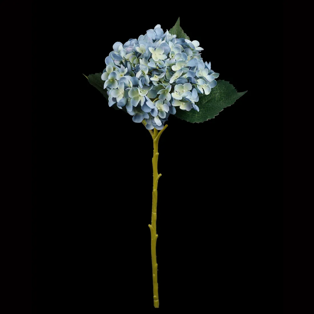 HORTENSIA artificiel 52 cm bleu - en tige