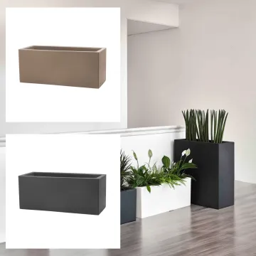 jardinière Strevi cube L 80 et 100 cm H 30 et 40 cm