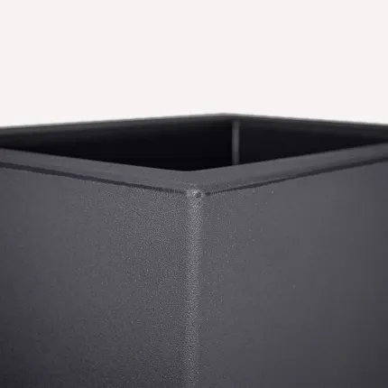 jardinière Strevi cube L 80 et 100 cm H 30 et 40 cm gris anthracite - détails
