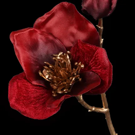 Tige Hellebore artificielle 45 cm - détails fleur