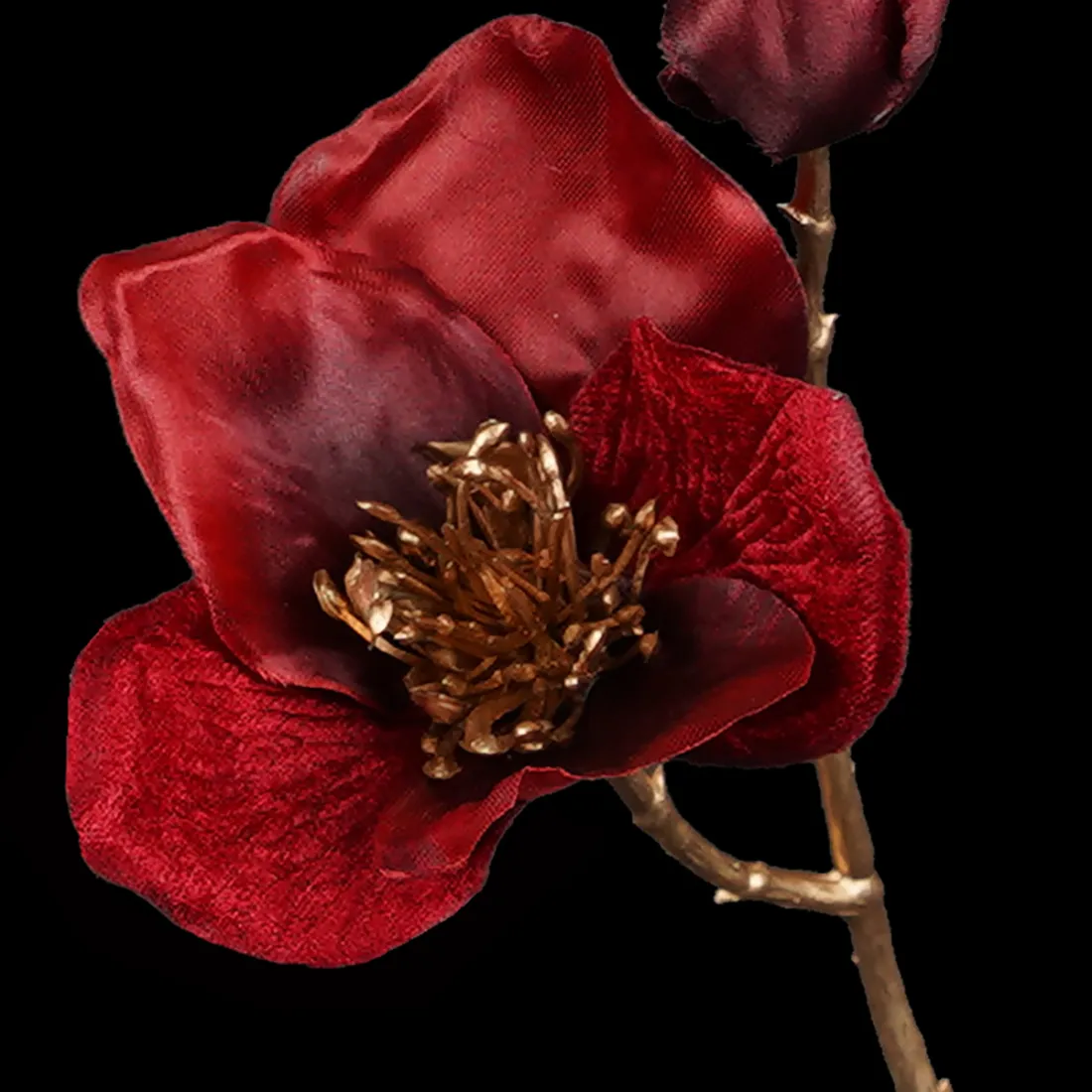 Tige Hellebore artificielle 45 cm - détails fleur