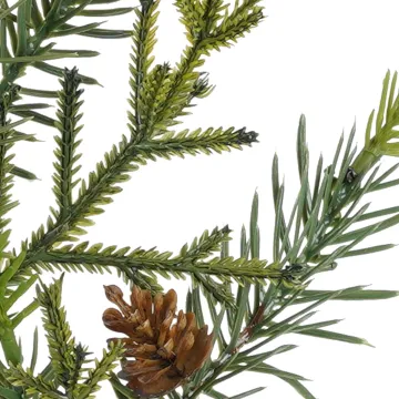 Branche artificielle de SAPIN mixte et pomme de pin 45 cm - détails épines et pomme de pin