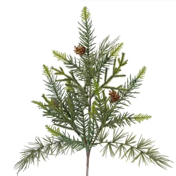 Branche artificielle de SAPIN mixte et pomme de pin 45 cm