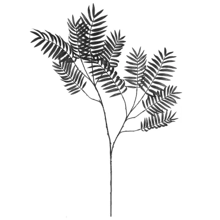 branche artificielle PARLOUR 120 cm noir irisé - en tige