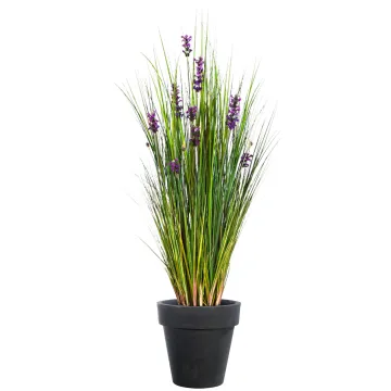 HERBE artificielle LAVANDE 120 cm en pot
