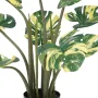 PHILODENDRON MONTSERA DELICIOSA artificiel 70 cm - détail tiges et base