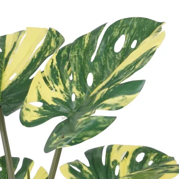 PHILODENDRON MONTSERA DELICIOSA artificiel 70 cm - détail feuille