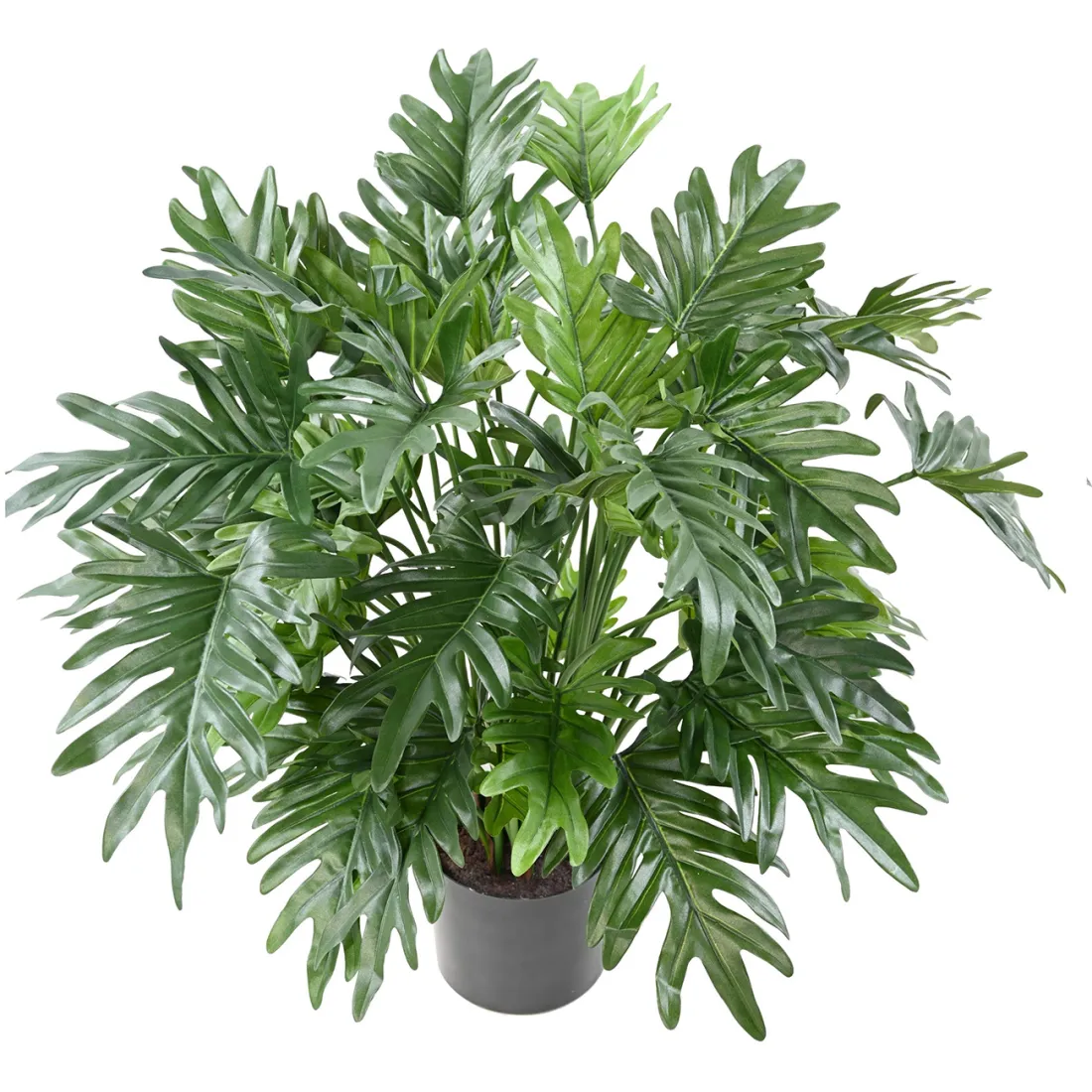 PHILODENDRON SELLOUM artificiel 75 cm - vu par dessus